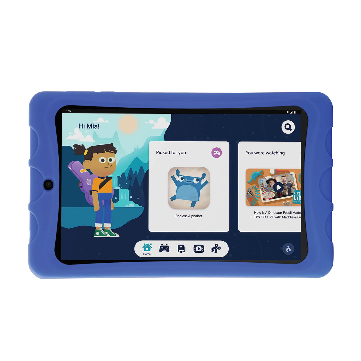 Wi-Fi onn. 32GB Storage, 2GHz Restored Blue, Display, Dual-band 2GB Processor, LCD RAM, Android Kids 11 8" Tablet, GO, (Refurbished) Quad-Core