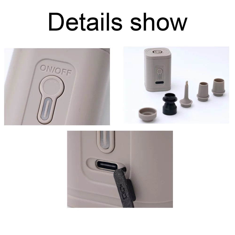Pump Tickas Cordless Electric exterior and Mattress Inflatable Portable Multifunctional Inflator Dual-use Pump Inflator