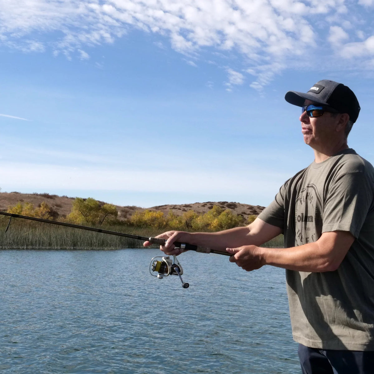 Retrieval Spin SX Fishing 9.2in Reel Ratio 5.0:1 Helios Okuma Line