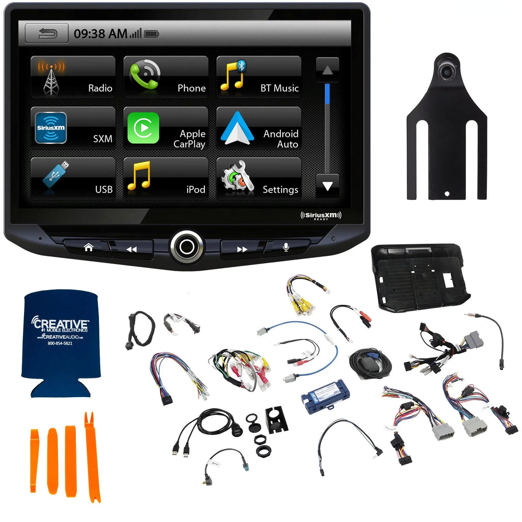 Wrangler Heigh10 Infotainment Kit Wrangler Flush-Mount 2011-18 Stinger In-dash with Dash System JK Camera Back Up PCAM-JP and 10" SR-JK11H