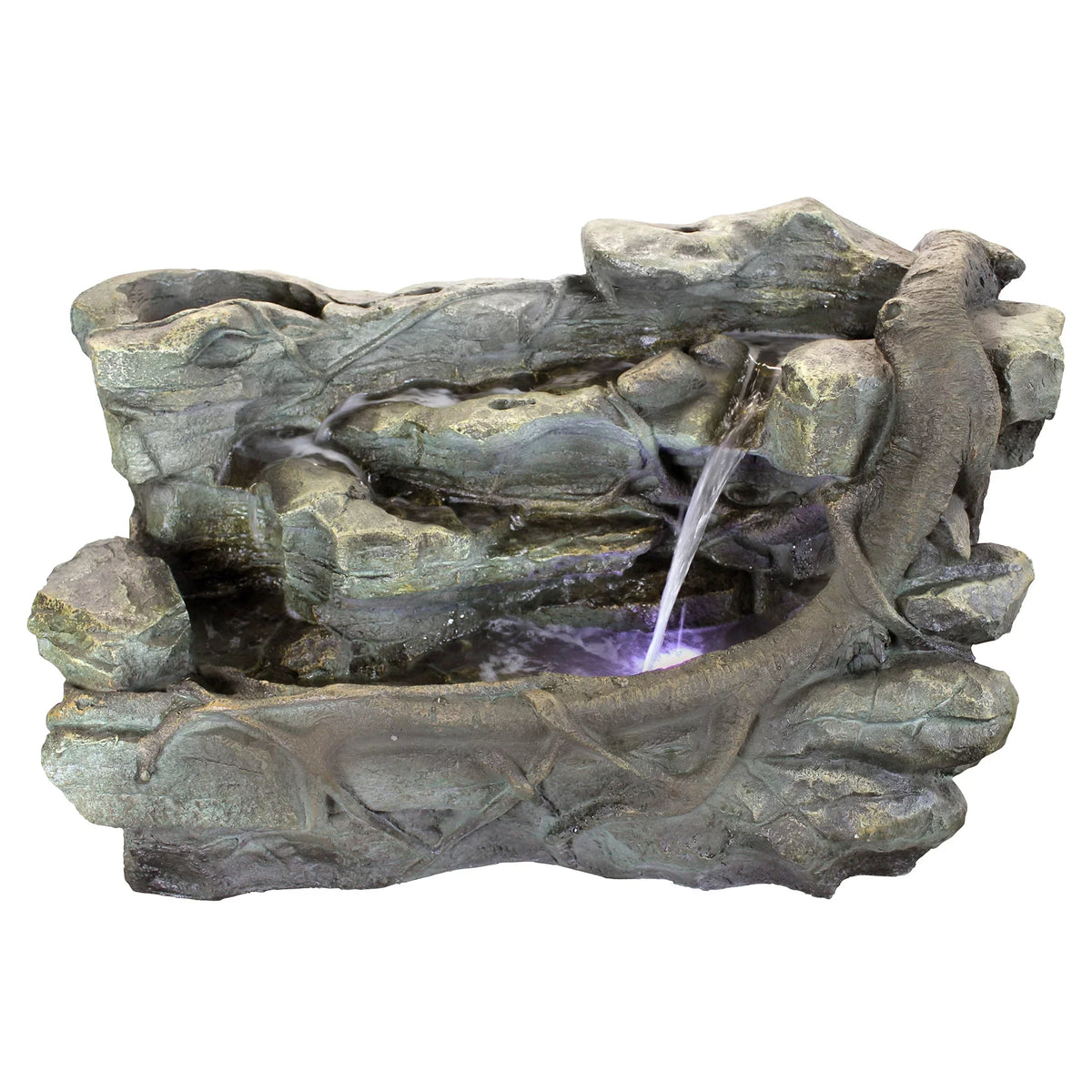 Staggered Canyon Rock Fountain Design Garden Cascading Toscano