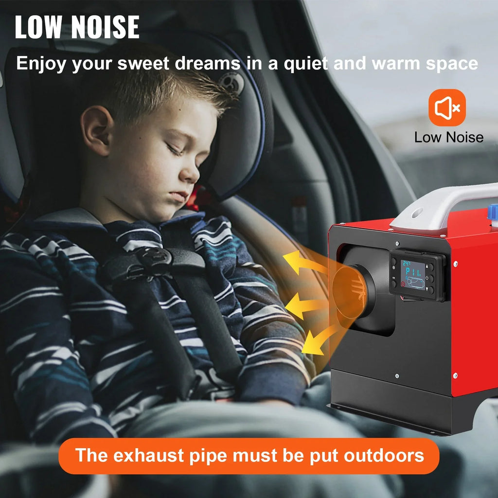 Car Bus, Truck and Control Air Fast 5KW RV, Trailer, Heater Mini Boat, Motorhomes for Remote Diesel Heating 12V LCD, VEVOR Heater with