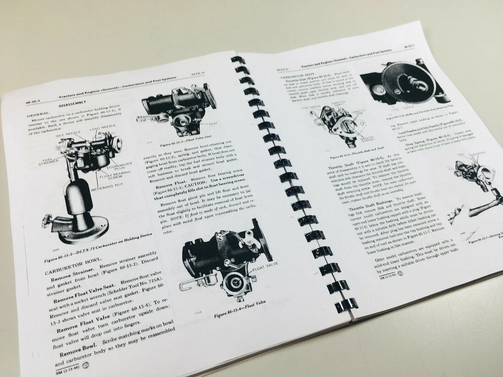 Sm-2000 General Deere Engines John Service Tractors & For Manual