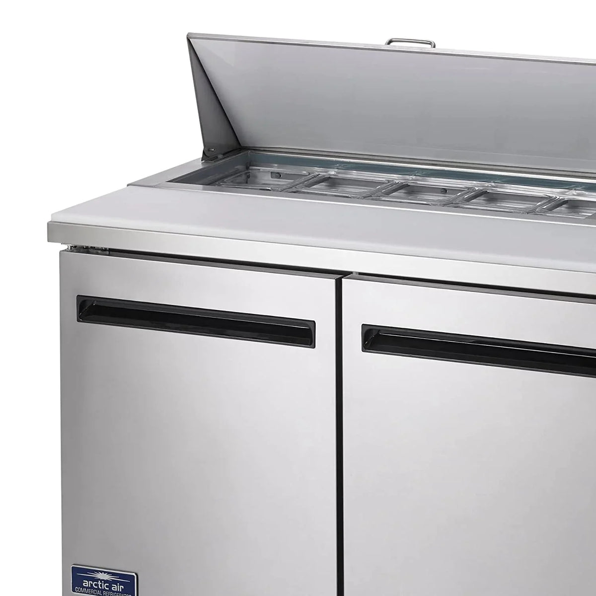 115v Prep Arctic 71.5-Inch AST72R Refrigerated 3-Door Table, Sandwich/Salad Air