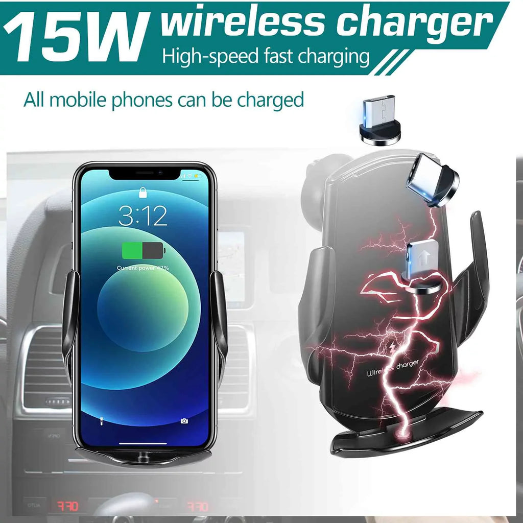 Go Holder 920 Phone for Car on Wireless Auto-Clamping the - Optimal 15W Fast Charger: Charging Mount Nokia Lumia