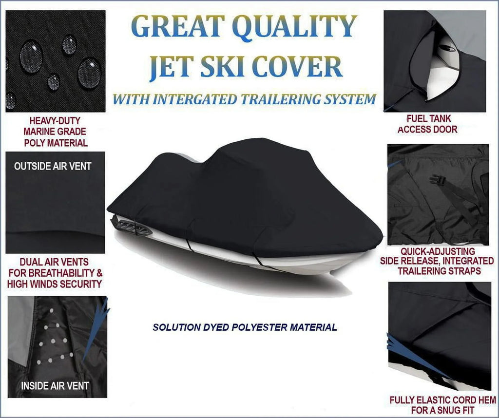 Cover 2001 JetSki Polaris Cover Virage 2002 BLACK Ski Compatible 600 TXi for DENIER Jet