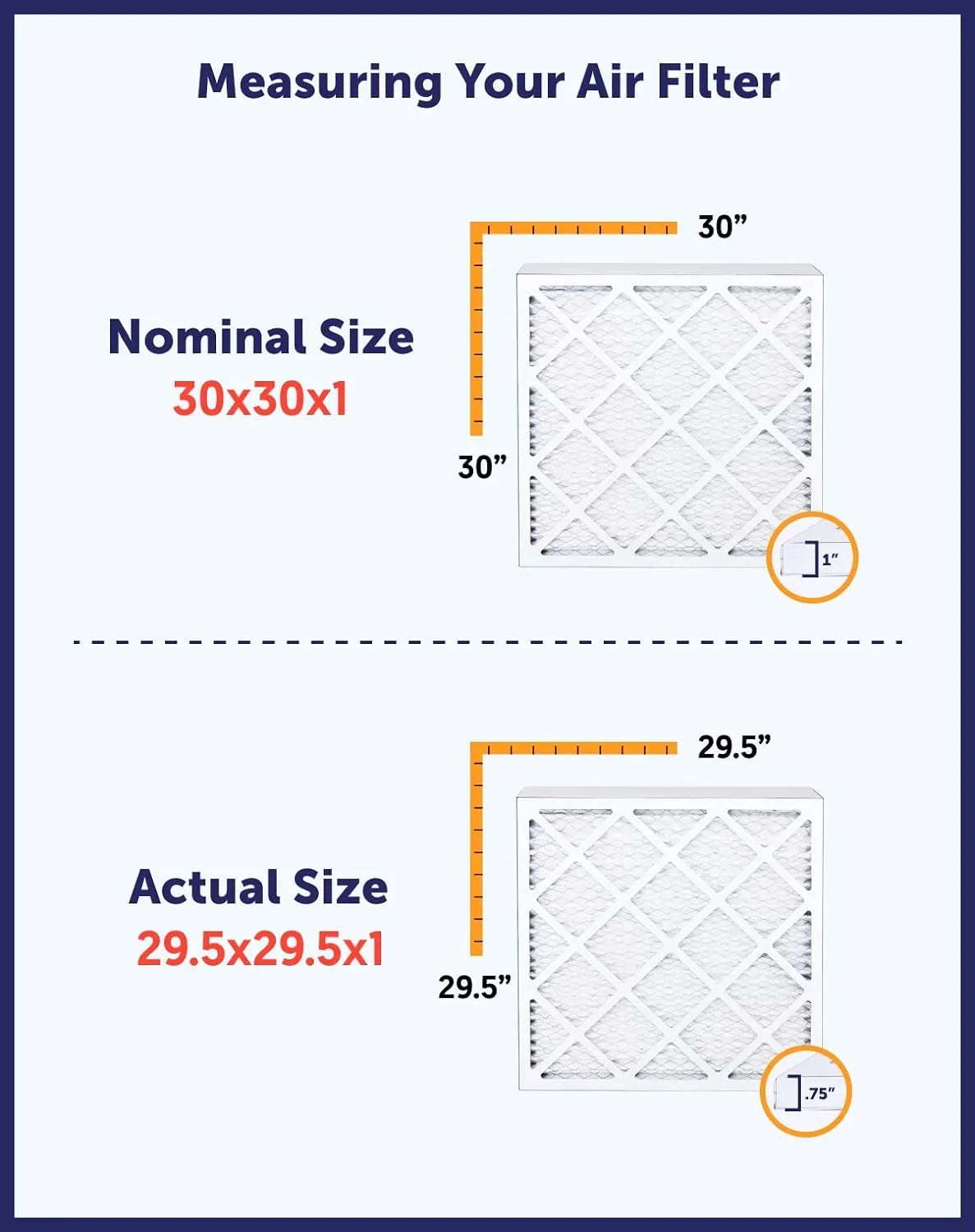 Actual 60.5 .75" HVAC 8 x x Filters Furnace | USA dimension: IN 7.5x60.5x1a Air Filter MADE | Pleated | | Filter A/C 4-PACK MERV 7.5 King