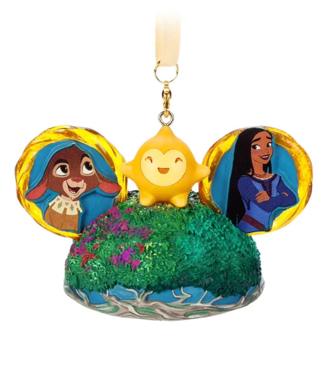 Wish Ornament Christmas Tag Valentino Star New Ear Parks Disney Hat with Asha