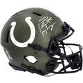 to Authentic Riddell Helmet Colts Indianapolis Salute Service Peyton Manning Autographed Speed 2022