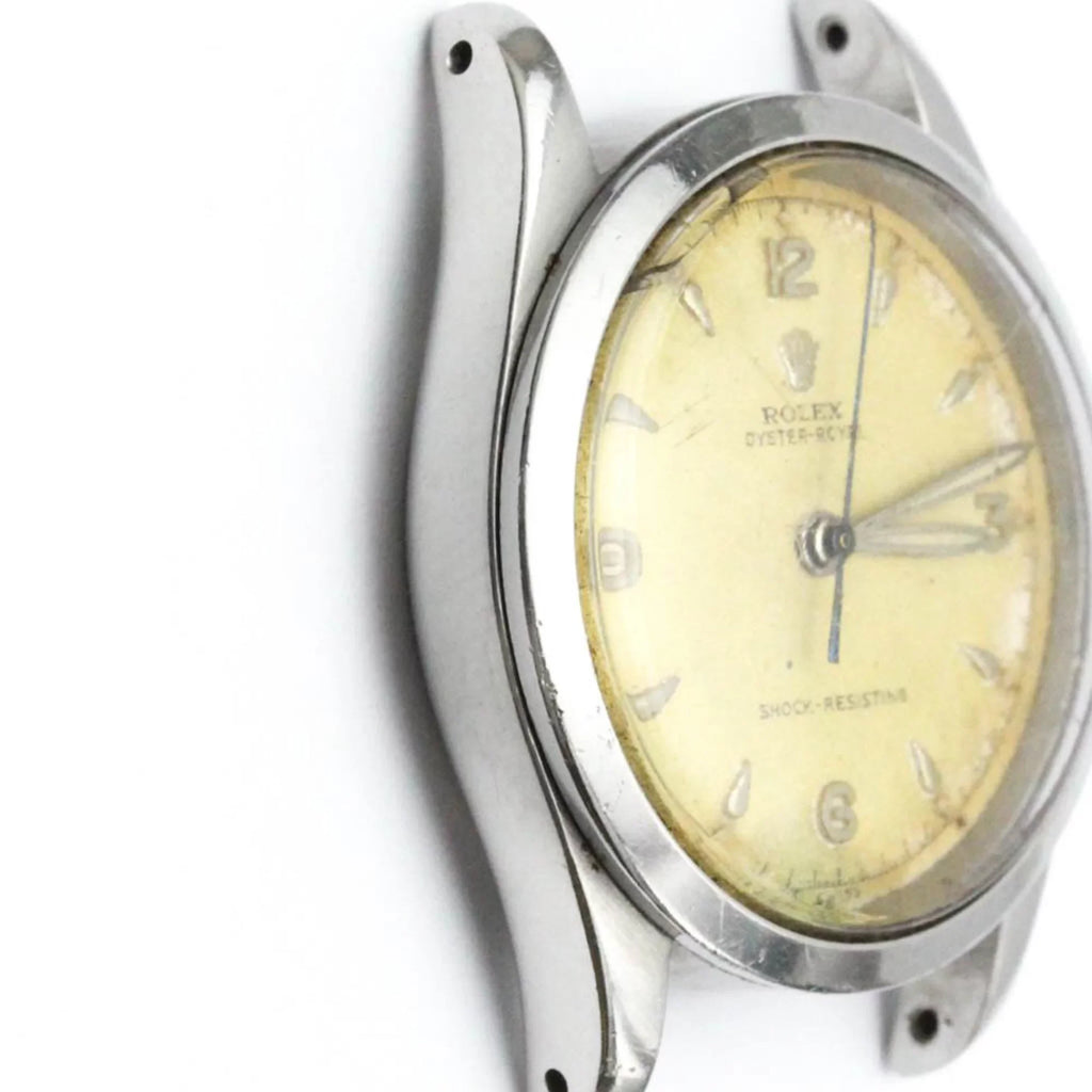 Steel Watch Mens 6244 (Fair) Royal BF560574 Stainless Vintage Pre-Owned Oyster Hand-Winding