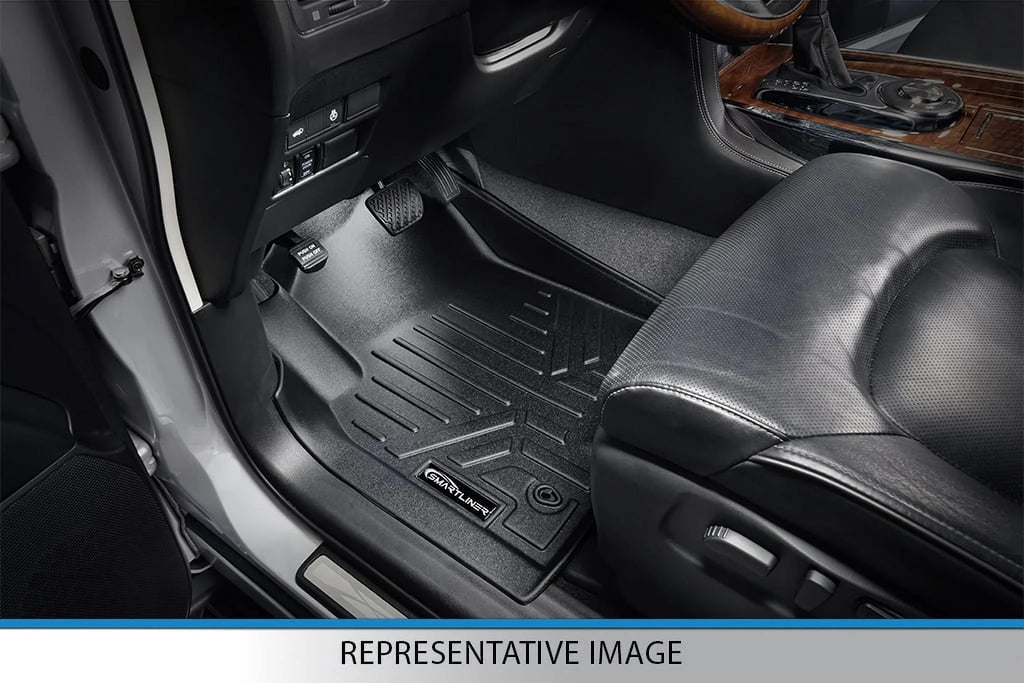 Rows Mats climate Floor Smartliner Pacifica Black All for Chrysler Set 2017-21 3