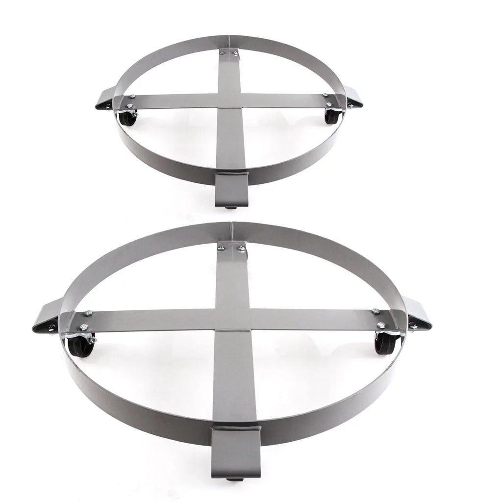 Heavy 2 Dolly Dollies Capacity 55 Drum Tipping Red Hand Non Gallon Frame 1000 Swivel Duty - Auto Truck Hound Casters Wheel Steel Pound