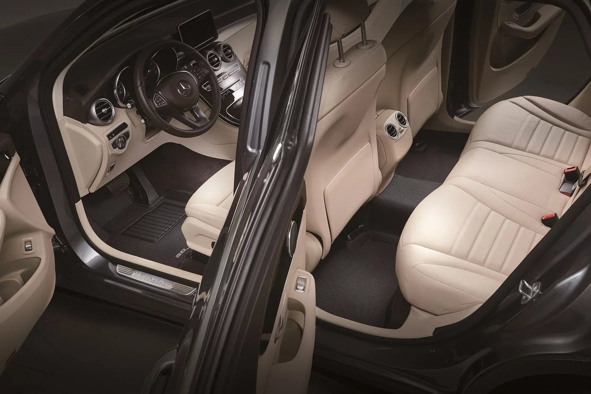 Floor (BLACK) Full 3D MAXpider compatible Set with Mat 2007-2015 MAZDA - CX-9 KAGU