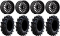 XP Black 18" Polaris Tires / 1000 Fuel XP PRO RZR Ranger XP Intimidator ARC 900/1000 Wheels 36" /