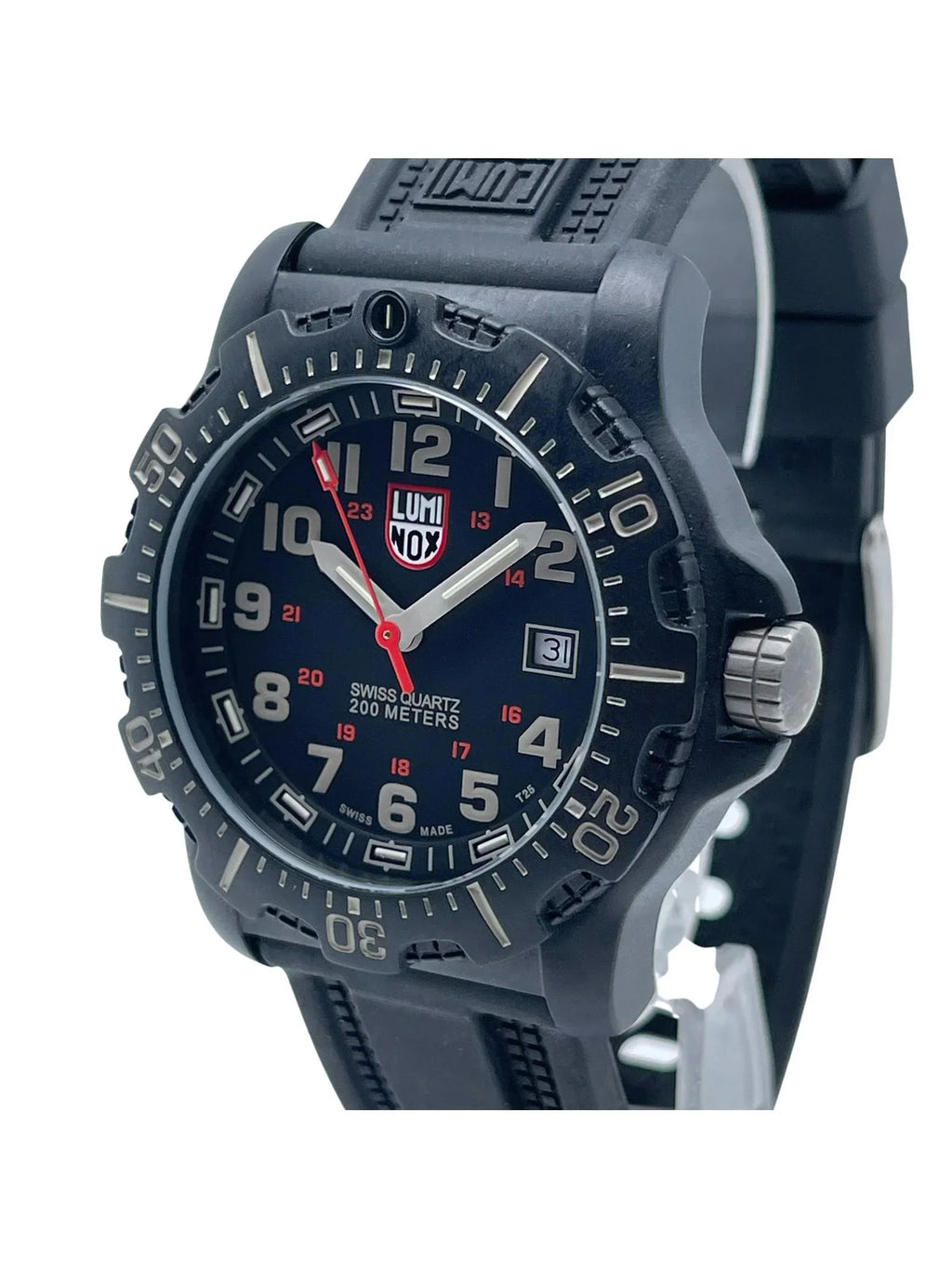 XL.8813.LM 44mm OPS Watch Quartz Luminox Black Pre-owned Seal (Good) Mens Navy