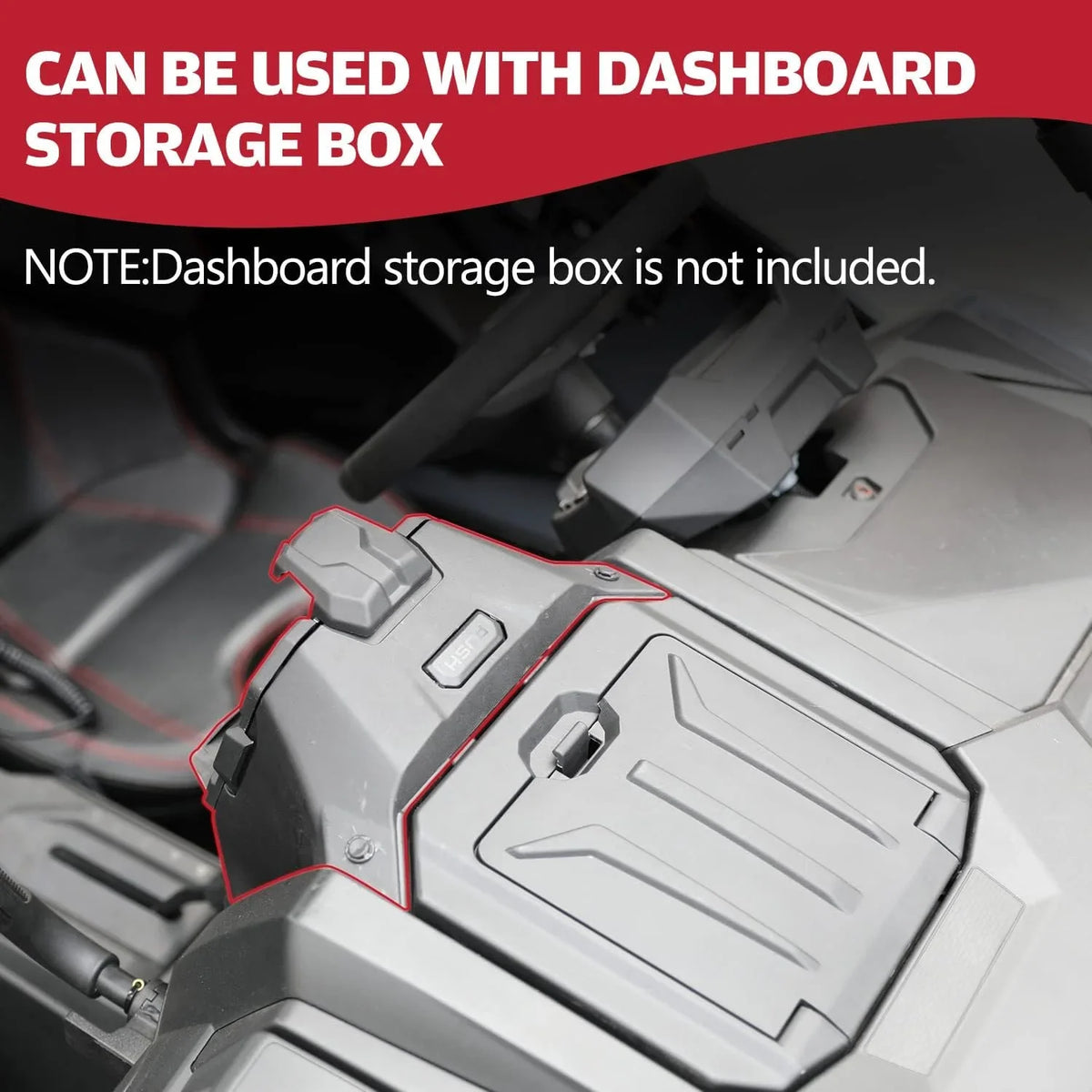 Box Holder PRO Tablet & Polaris UTV RZR Device XP with for Electric A Storage Organizer PRO