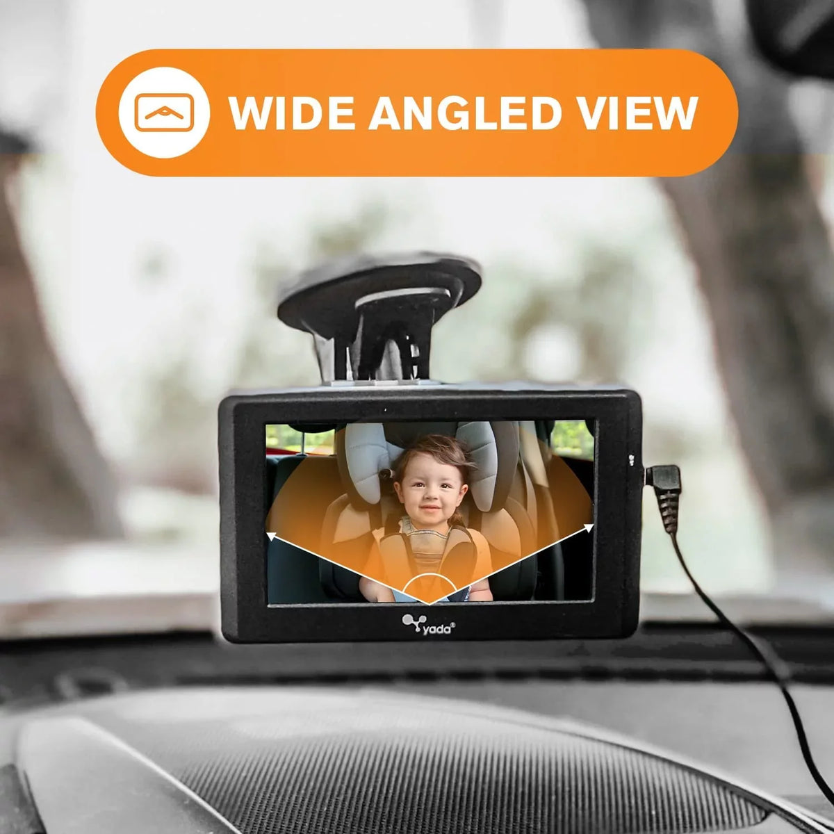 Wireless Headrest Baby Car Mounts onto Vision Compatible, Cam, Universally Digital Night Windshield 4.3 , Display, Portable Monitor Transmission, Yada with and/or
