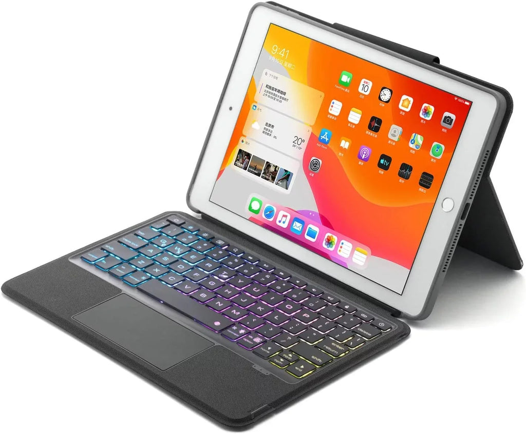 Black 2020 2021 Detachable inch Case Trackpad, for 3rd iPad Generation Keyboard 10.2 iPad New 2017, Gen/Pro Gen / 10.5" Magnetic Multi-Touch 2019 9th / Bluetooth / Air Keyboard iPad Backlit 8th 7th