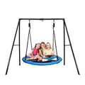 Heavy Metal Set Inch A-Frame Swivel 40 Stand and with Trekassy 440lbs Tree Swing Metal Duty Swing, Swing Saucer
