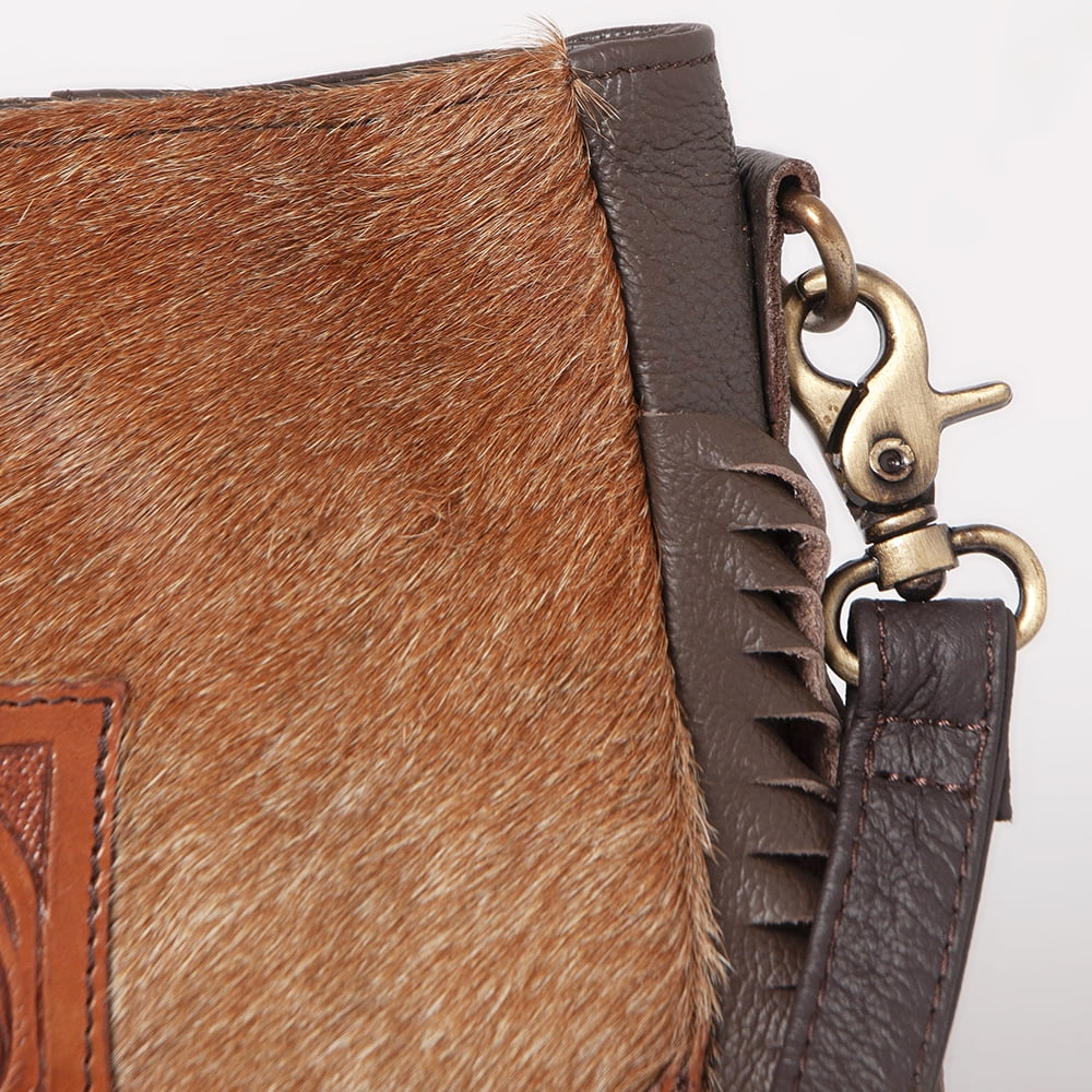 handbag Hair-on women western purse OHLAY bag Leather Genuine KB HOBO Tooled KBK126 Hand