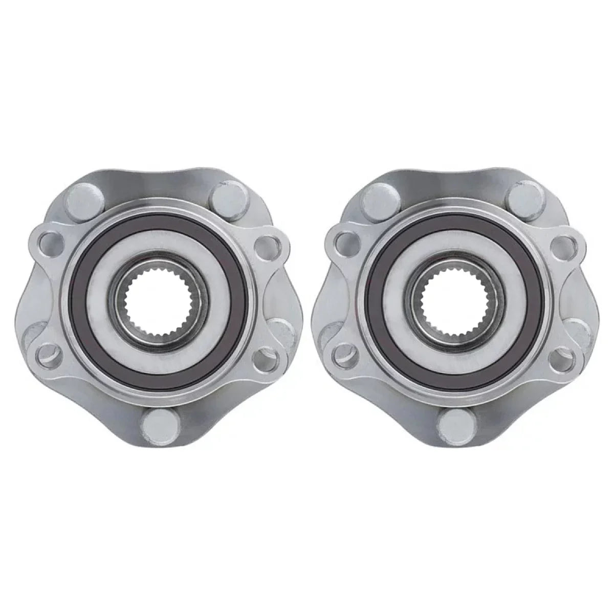 2014-2016 2.0L 5-Lug Rogue 2018 Set of for and 2017-2019 Nissan 2.5L Passenger AWD Side Front Sport 2017 Wheel 2019 FWD HB613359PR Driver Replacement Rogue 2017-2018 AutoShack Bearing Qashqai 2 Hub