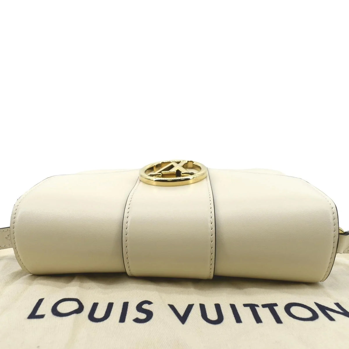 9 Calfskin Creme Pont Pre-owned Shoulder Leather Bag