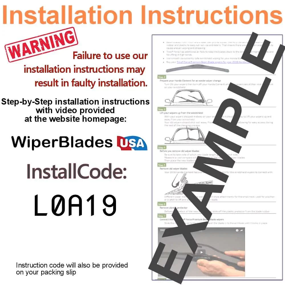 2020 Cadillac Wipers Beam XT4 of Blade 2) (Set