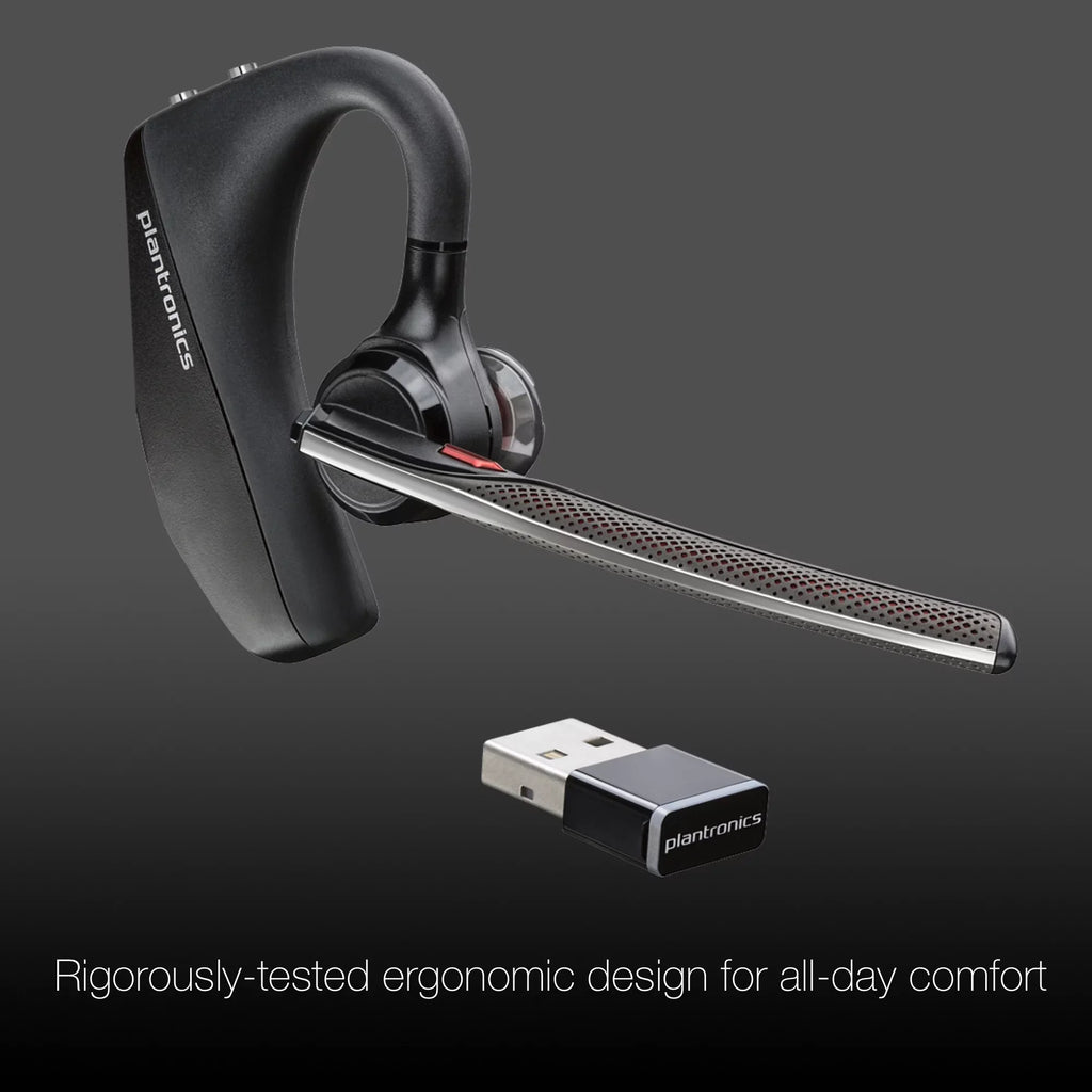 Plantronics PC, Softphones, Voyager 5200-UC 206110-01 Tablets Bluetooth MaC, - - Headset Compatible with Smartphones,