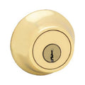 Quantity 1 CP Brass 3 K6 Polished Kwikset Deadbolt, SMT RCS 660 Security RCAL - Single-Cylinder