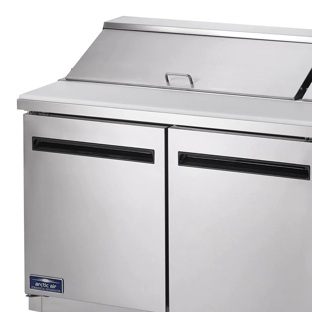 115v Prep Arctic 71.5-Inch AST72R Refrigerated 3-Door Table, Sandwich/Salad Air