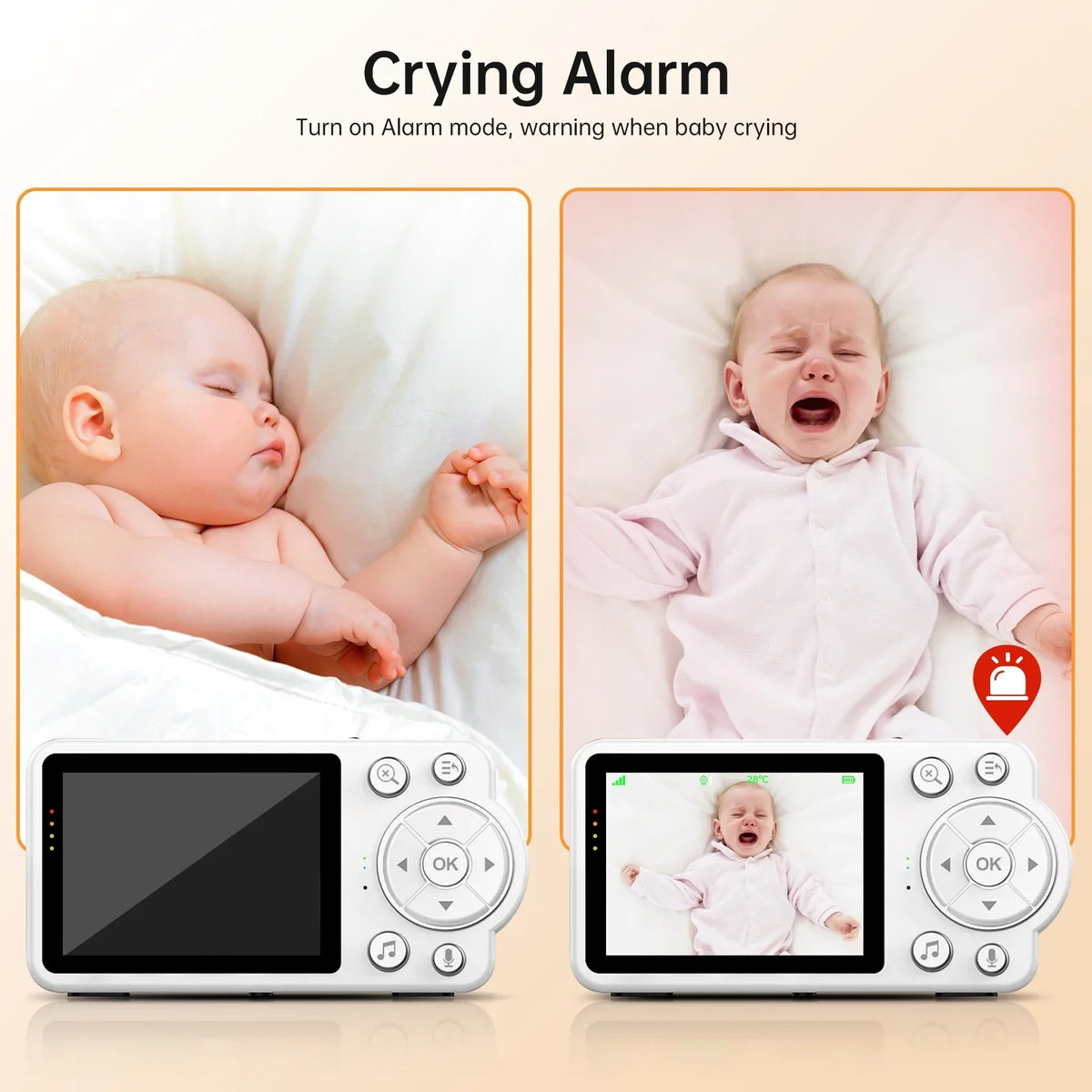 with Monitor, Night Talk, Fixdono Vision, Baby and Monitor Camera Video Baby 480P Audio, 2-Way