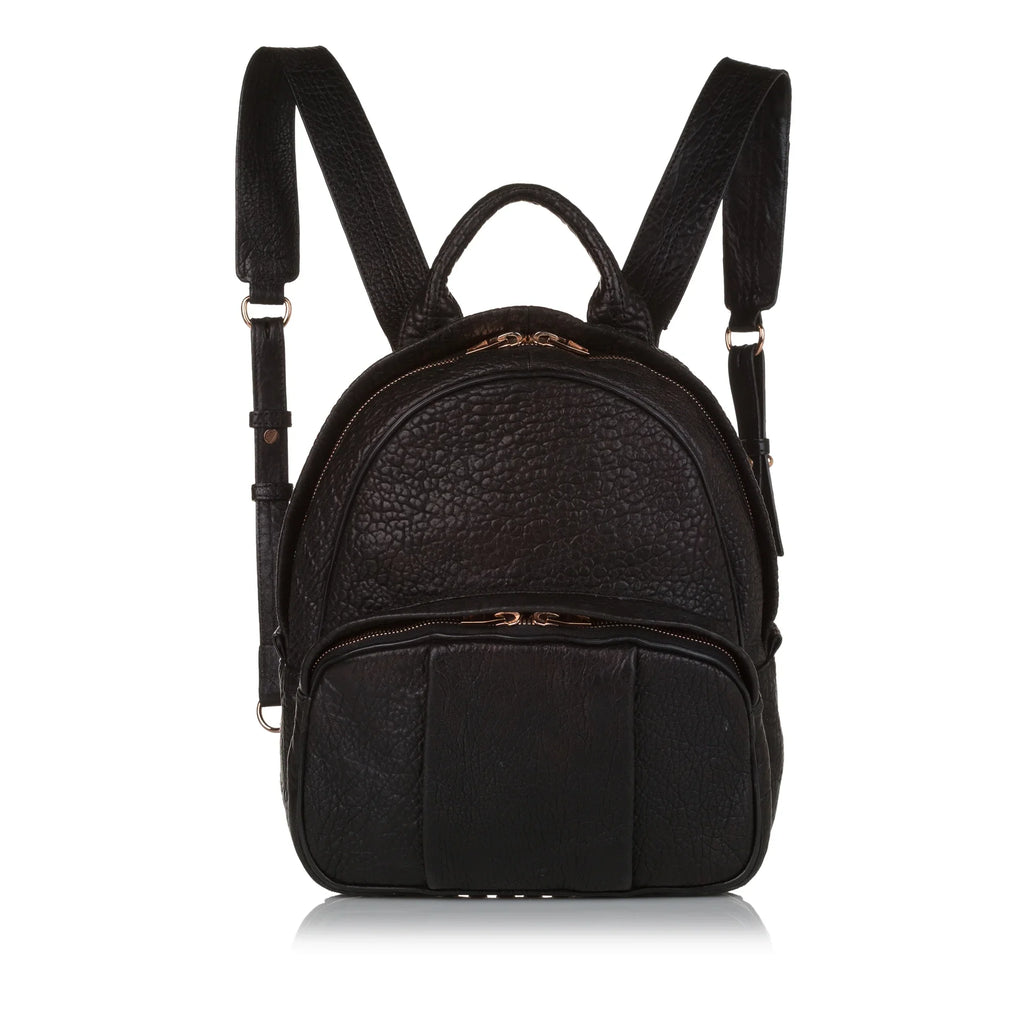 Alexander Pre-Owned Leather (Good) Backpack Black Wang Calf Dumbo Unisex Authenticated