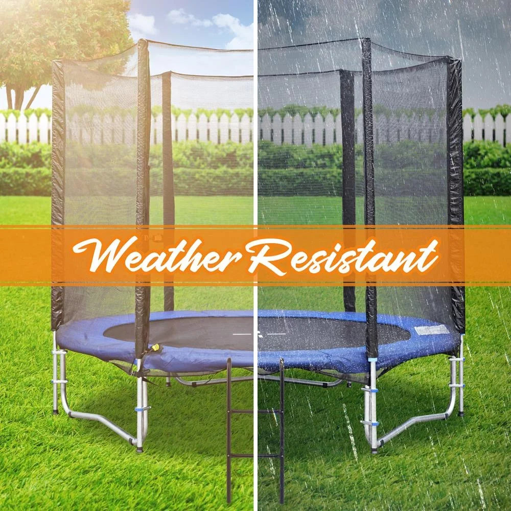 climate Trampoline 13.0’’ Galvanized Climbing SereneLife -inches Step 39.8’’ Safety Ladder Resistant x Steel Trampoline 2 x 4.7’’