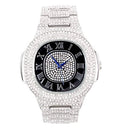 8475Color Black) Metal Color Mens - Oblong Watch Out (ST10235SDR# Silver Bling-ed Blast on