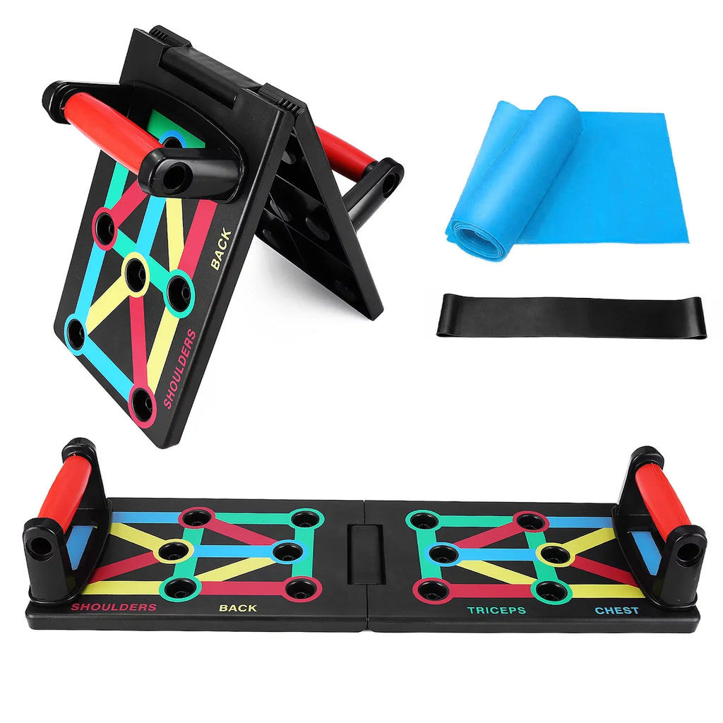 All Chest, Exercise Foldable Suitable Levels Strengthen Arms, Space-Saving Fitness Shoulders, TOMSHOO for Push-Board, Portable Equipment, and and