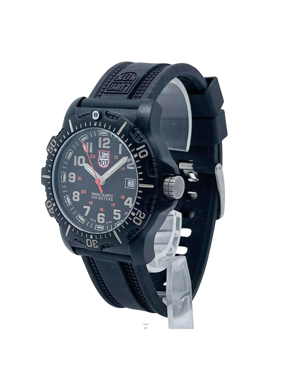 XL.8813.LM 44mm OPS Watch Quartz Luminox Black Pre-owned Seal (Good) Mens Navy