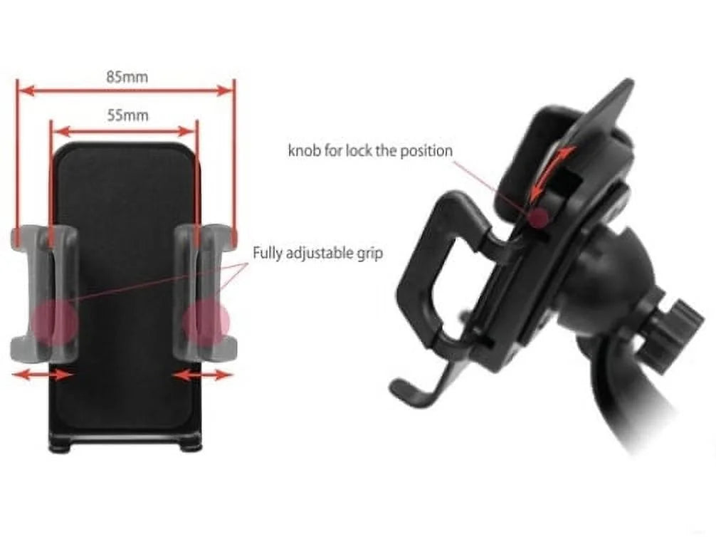 Rotating Windshield Galaxy Suction J3 Holder S5 Mount Turbo Dock Phone Droid Edge Droid Window 5, D8 Cradle J5 S6 S7 - Car Note Moto 4 Force 2, Swivel for Edge+ Black J7, Droid Z Motorola