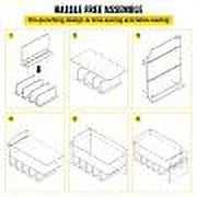 Tool Mount Slots, Wood Organizer, Polished Storage, Wall 2-Shelf Drill 5 Drill