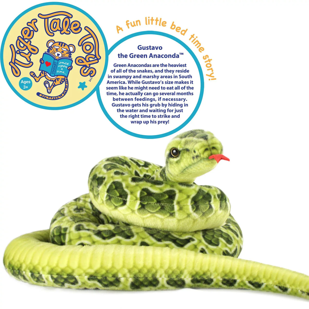 Animal Stuffed Inch Gustavo Tiger the 100 Snake Toys | Anaconda by Green | Tale Plush