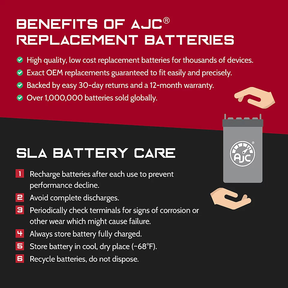 Is 12V 1000CC Snowmobile Brand AJC Replacement This Cat M1000 EFi - Battery Arctic an Replacement (2007-2008)