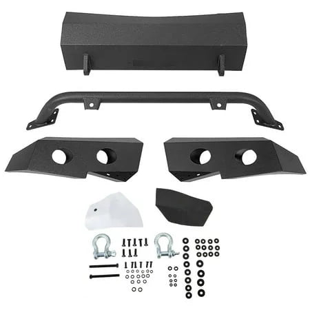 2011 2007-2013 2009 Front Powder Packages Steel Kojem Chevy Silverado Fit -2 Bumper 2010 Coated for D-Rings Winch Bar 2008 Plate Push 2012 w/ 1500
