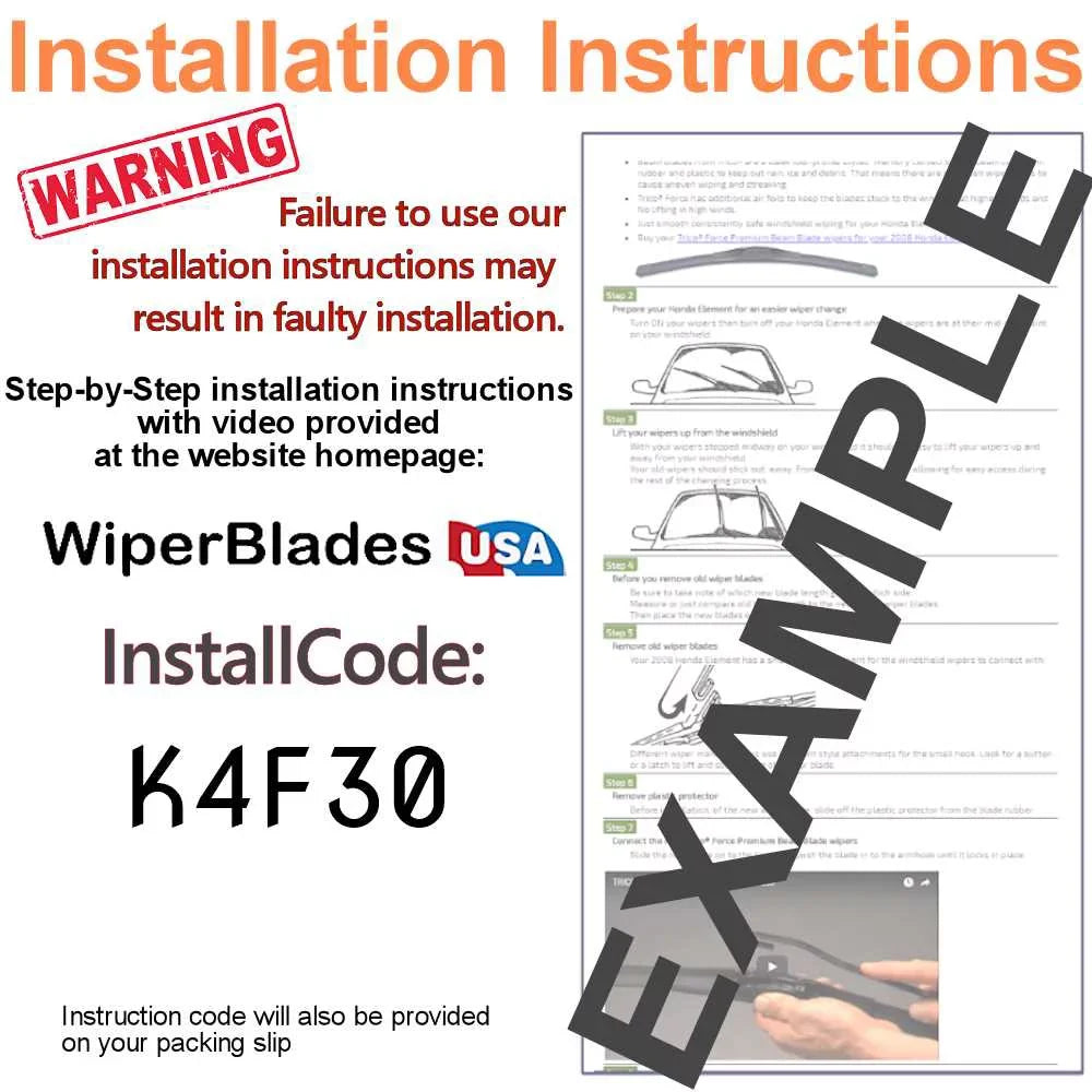 3) 2018 Grand (Set of Wiper Caravan w/Rear Blades Dodge Wiper