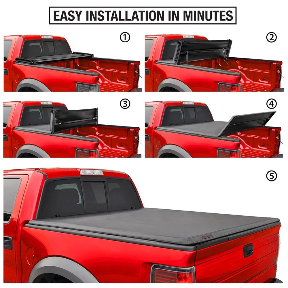 Cover Ram Bed TCD484011 | 2019-2023 Truck 1500; Dodge with 3500; Quad-fold (76") Compatible Soft MaxMate Bed Classic 6'4" | 2500 Tonneau 2002-2018 2003-2023