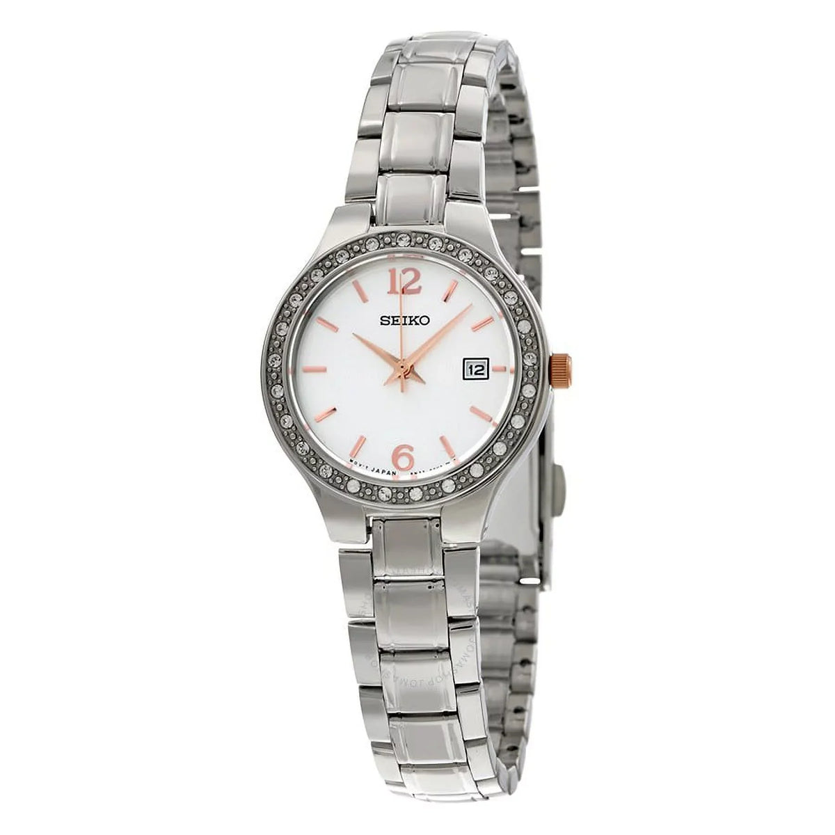Silver Seiko Bracelet Women's Stainless Silver SUR769 Watch Steel Band Dial