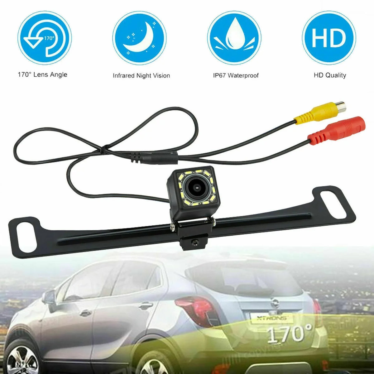 System View Vision Parking Car HD Wireless Night Rear 7" Backup Monitor Camera