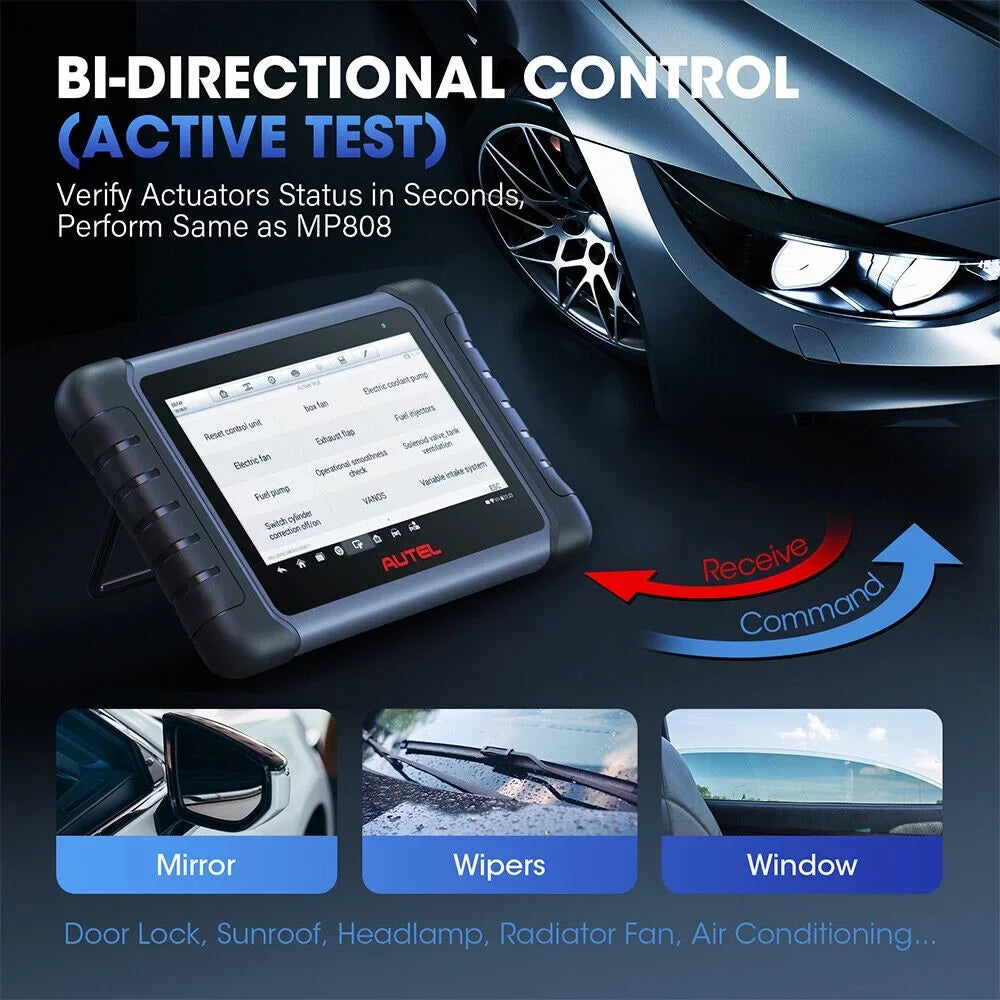 MX808 MK808 Test, 28+ Service, MaxiCOM Car OBD2 Scanner MK808S of Active All Diagnostic FCA MaxiCheck Reader Autoauth Updated Autel Diagnosis, Code System