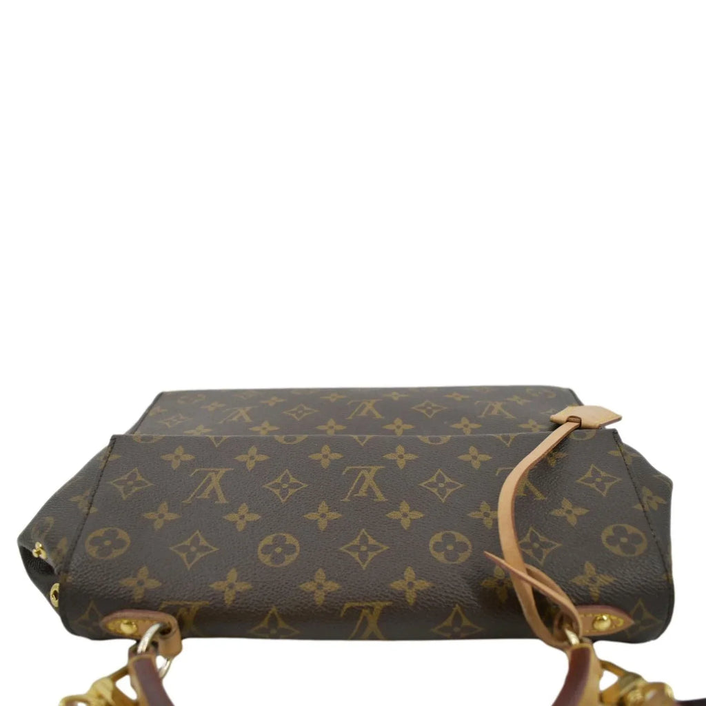 Cluny Monogram Shoulder Canvas Pre-owned Brown MM Bag