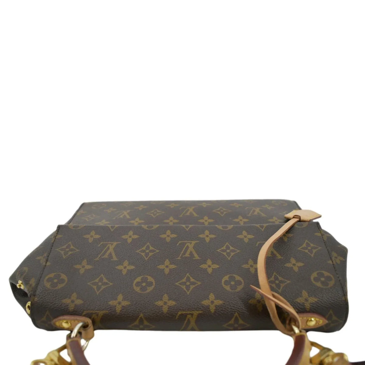 Cluny Monogram Shoulder Canvas Pre-owned Brown MM Bag