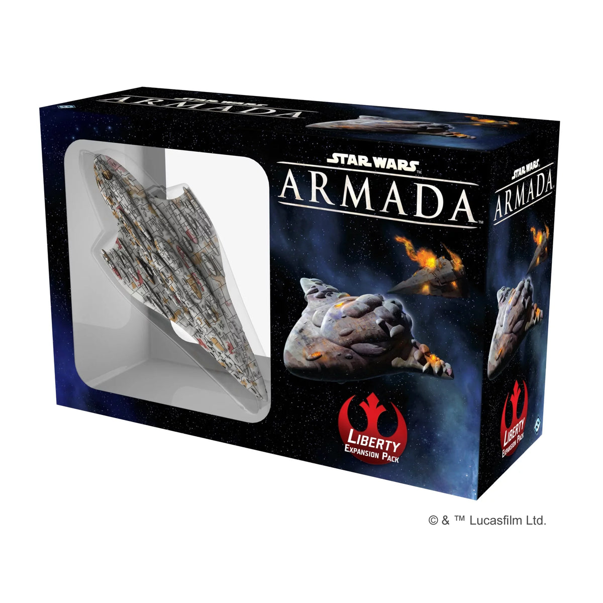 Miniature Game for 14 from Wars Asmodee Expansion Up, Class and Cruiser Ages Armada: Liberty Star