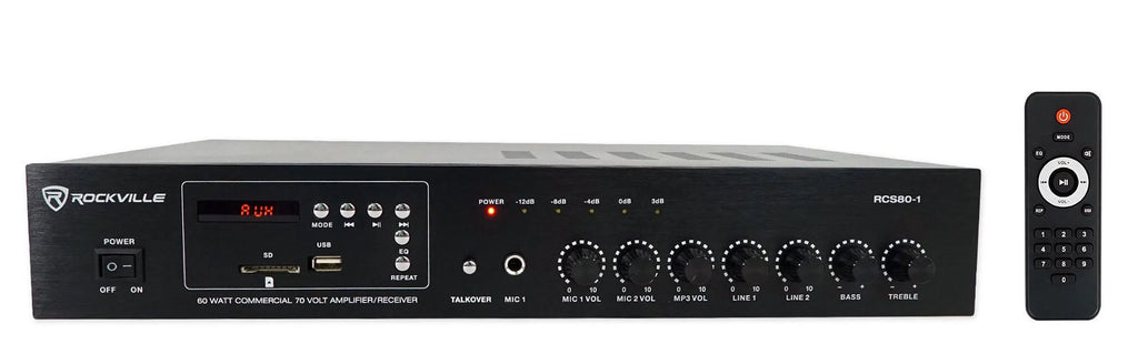 Indoor/exterior JBL Control Amp Black Speakers 3" Commercial (4) 70v Wall + 23-1